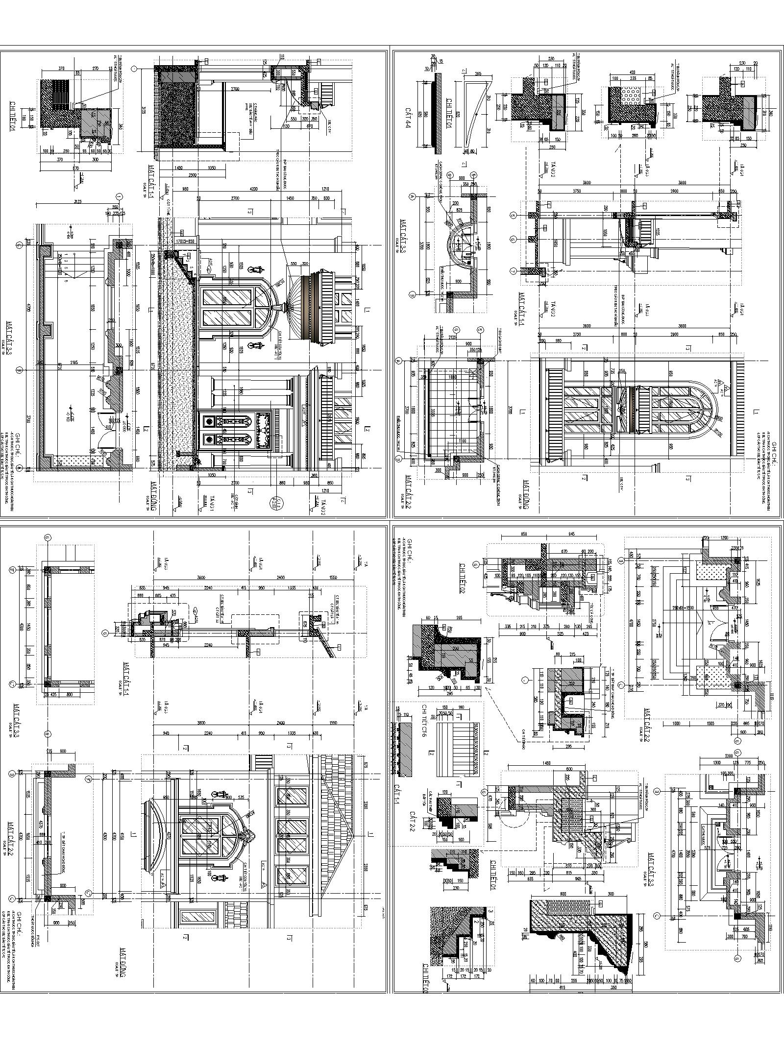 Bản vẽ thi công biệt thự 02
